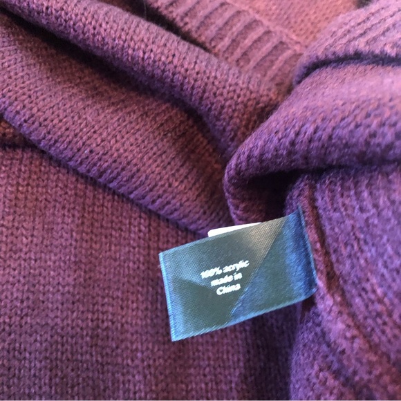 NWT $50 USD Lane Bryant Burgundy Knit 3/4 Long Sleeve Pullover Plus Size 22/24 - Picture 10 of 12
